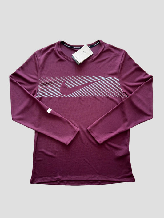 Nike Dri-Fit UV Long Sleeved Miler Flash T-Shirt